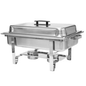 Chafer | Full Size 8 Qt – Stainless Steel (No Sterno Included)