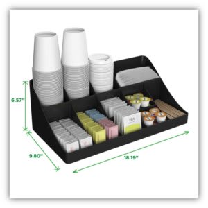 Coffee Condiment Holder, Black (Holder Only)