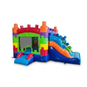 #46 = Mini Blocks Combo with Slide 11’w x 13l x 6’h