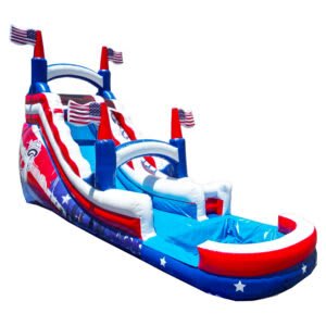#142 = Patriotic Slide With Splash Pool – 18’H
