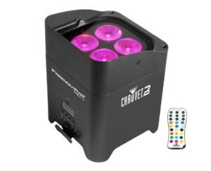 UPLIGHTS – Colorful Chauvet Freedom RGBAW+UV leds with remote control