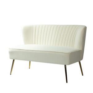 Ivory – Century Channel Tufting Loveseat