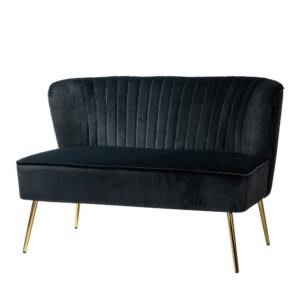 Black – Century Channel Tufting Loveseat
