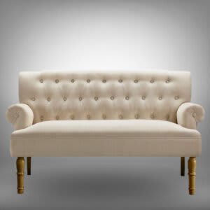 Ivory / Beige – Bjorn Loveseat