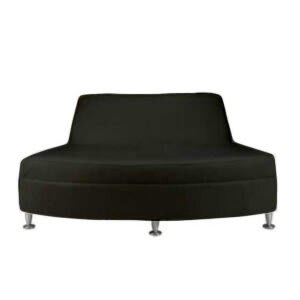 Black – Curved Loveseat
