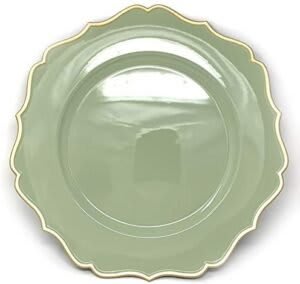 Floral Sage – Acrylic Charger – 13″