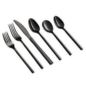 BLACK Stainless-Steel Flatware