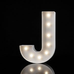 “J” Letter 4′ Tall Marquee – RGB Lights