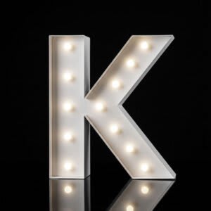 “K” Letter 4′ Tall Marquee – RGB Lights