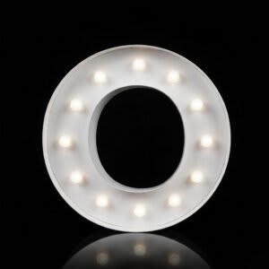 “O” Letter 4′ Tall Marquee – RGB Lights