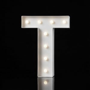 “T” Letter 4′ Tall Marquee – RGB Lights