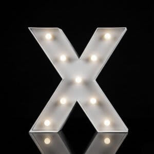“X” Letter 4′ Tall Marquee – RGB Lights