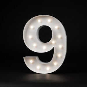 “9” Number 4′ Tall Marquee – RGB Lights