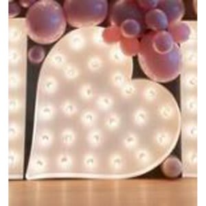 “Heart” 4′ Tall Marquee – RGB Lights
