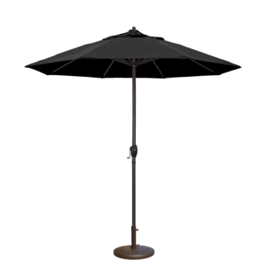 Market Umbrella Black 9′ Tilt (108″W x 102″H)
