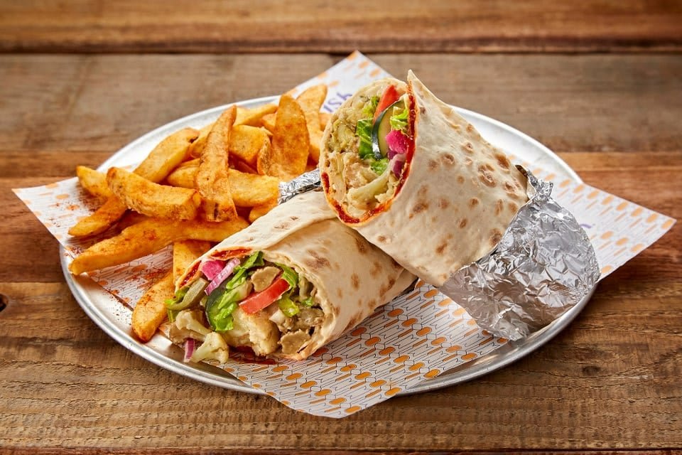 Cauliflower Eggplant Wrap