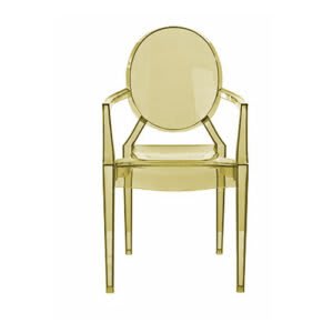 Ghost Clear Yellow Chair 