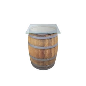 Single Wine Barrel | Glass Top