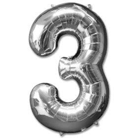 Helium #3 Silver 34″ – each