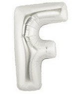Helium Letter “F” Silver 40″ – each