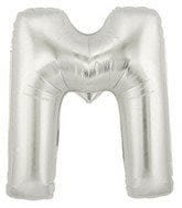 Helium Letter “M” Silver 40″ – each