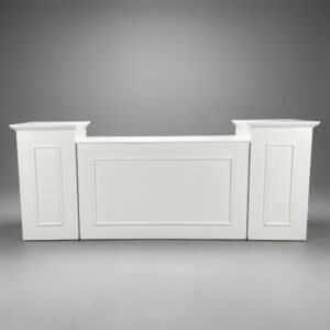 Bar Casa Blanca – White with Side Pedestals