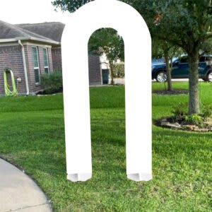 7ft Tall White Wood Arch | Custom Colors Available