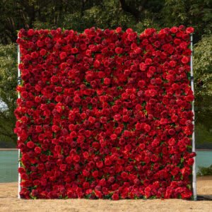 Red Roses Flower Backdrop – Multi Uses (8′ w x 8′ h)