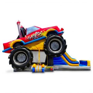 #65 = Monster Truck Combo with Slide 33’L x 13’W – Mega Attraction
