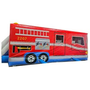 #74 = Fire Truck Obstacles Combo with Slide – 30’Lx11’Wx10H’