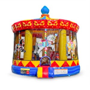 #63 = Carousel Combo with slide 20’L x 20’W x 21’H