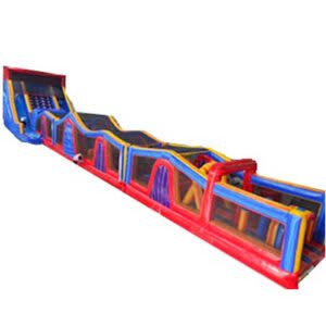 #90 = Ultimate Mega Obstacle Course Dual Lane 100′ – 100’Lx19’Wx23’H