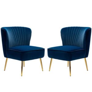Navy Blue – Chair Century Channel Tufting
