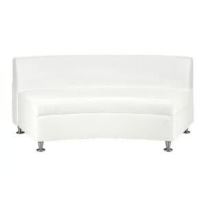 White – Curved Sofa