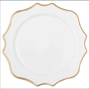 White Gold – Acrylic Charger – 13″