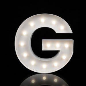 “G” Letter 4′ Tall Marquee – RGB Lights