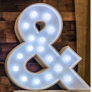 “&” 4′ Tall Marquee – RGB Lights