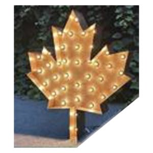 “Maple Leaf” 4′ Tall Marquee – RGB Lights