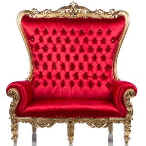 Throne Loveseat RED DYNAMITE High Back