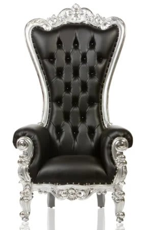 Throne Chair BLACK & SILVER