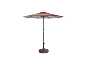 Market Umbrella Stripe Red 7.65′ (105″W x 90.5″H)