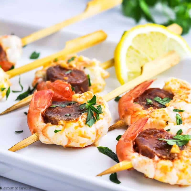 Chorizo & Shrimp Skewers