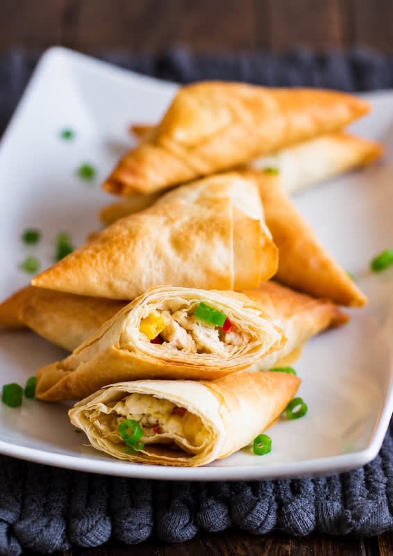 Chicken & Phyllo Triangles