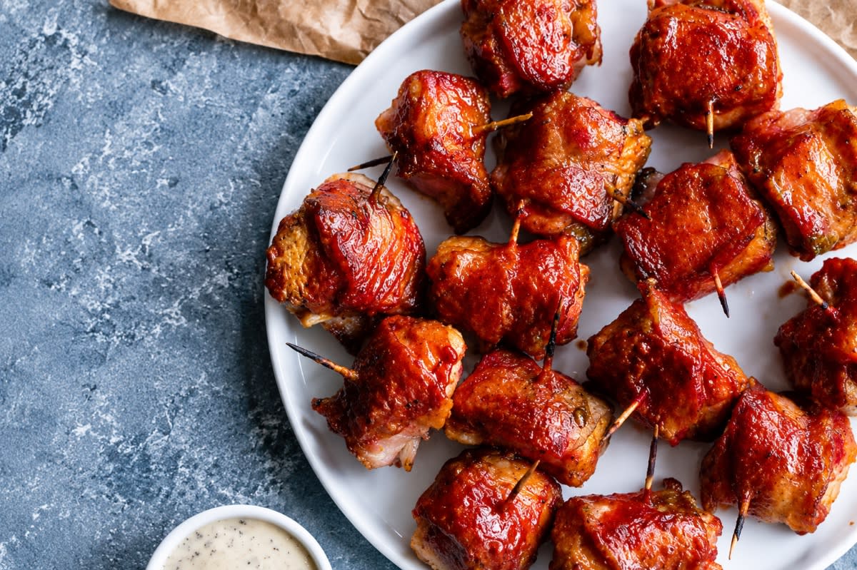 BBQ Chicken wrapped in Bacon