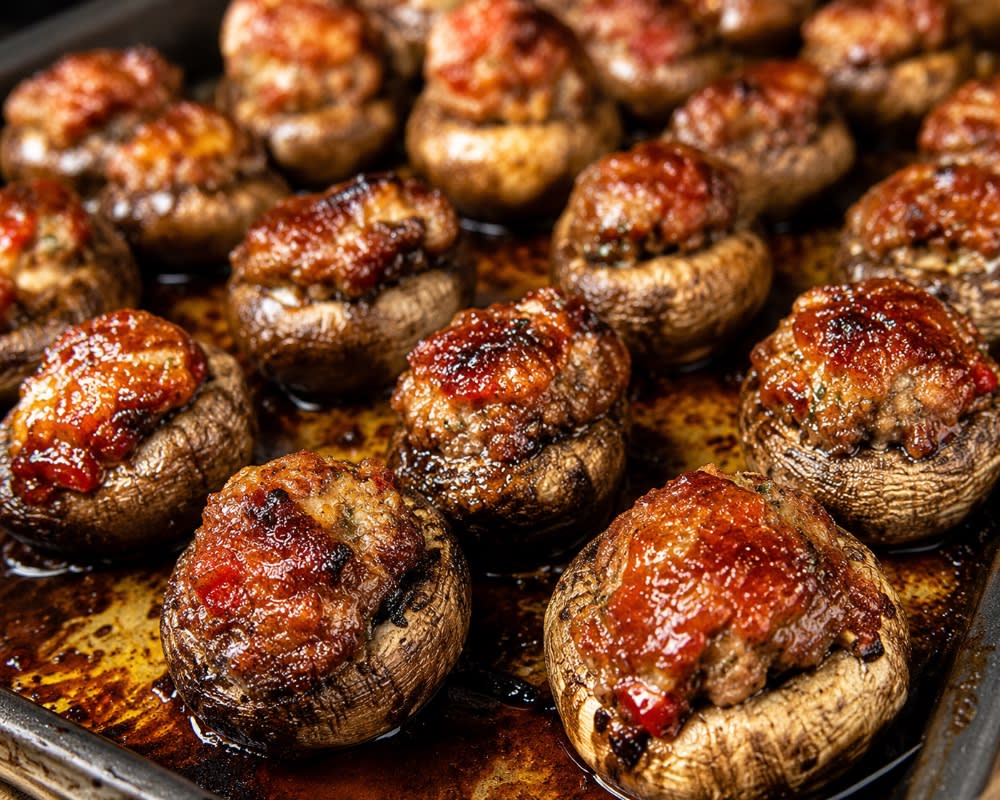 Sausage Stuffed Mushrooms