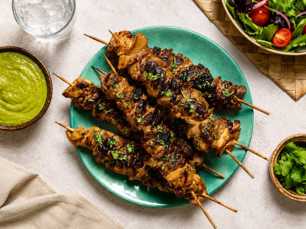 Aji Chicken Skewers