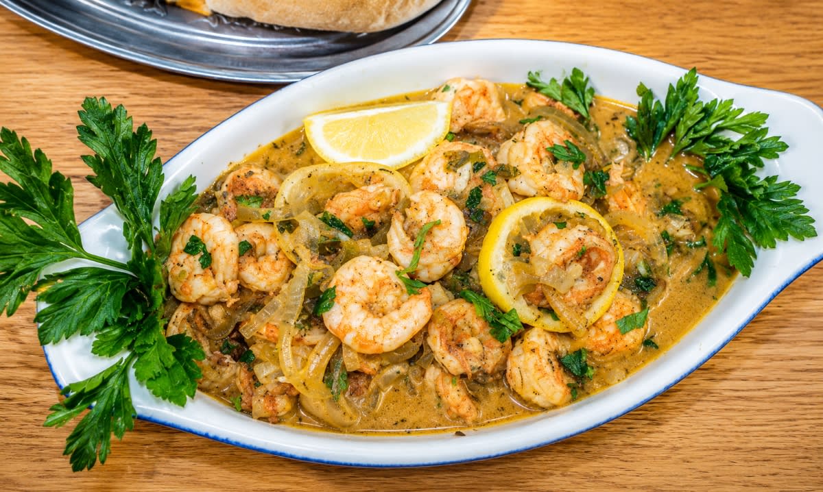 Prawns in Fresh Herbs