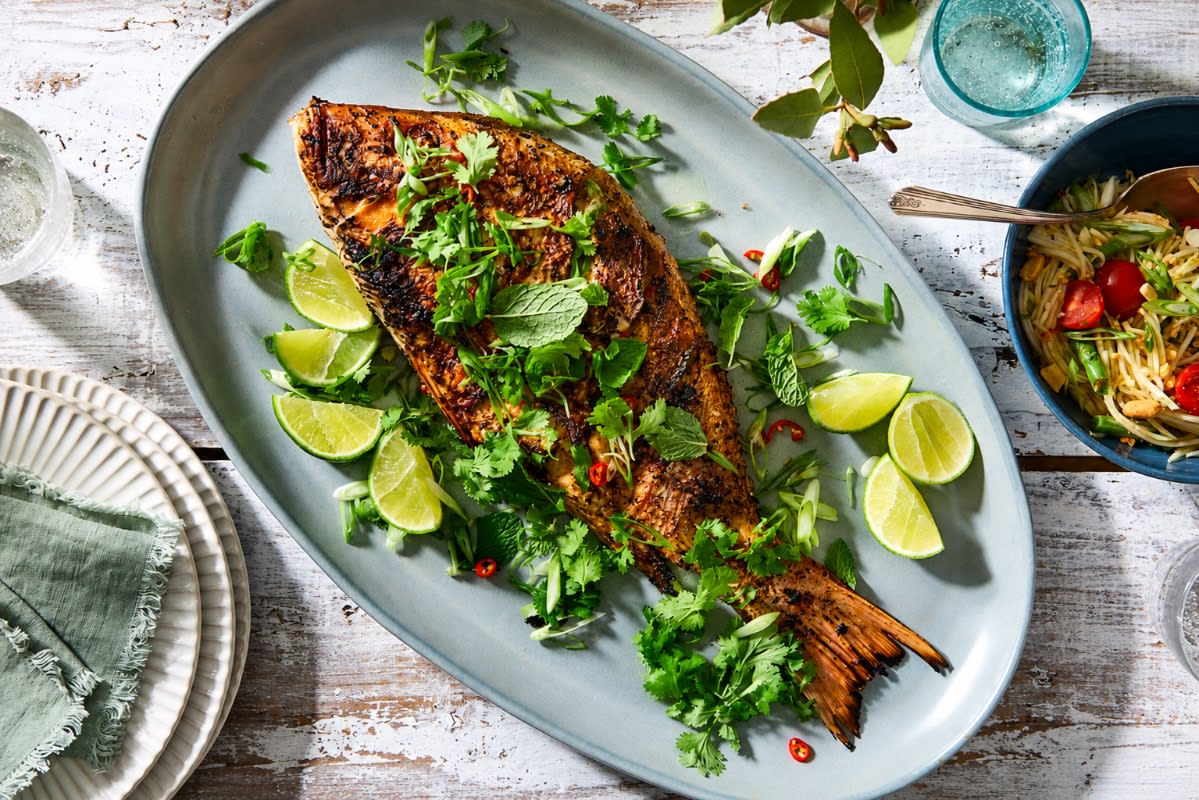 Red Snapper with Papaya