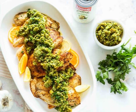 Garlic Olive Tilapia