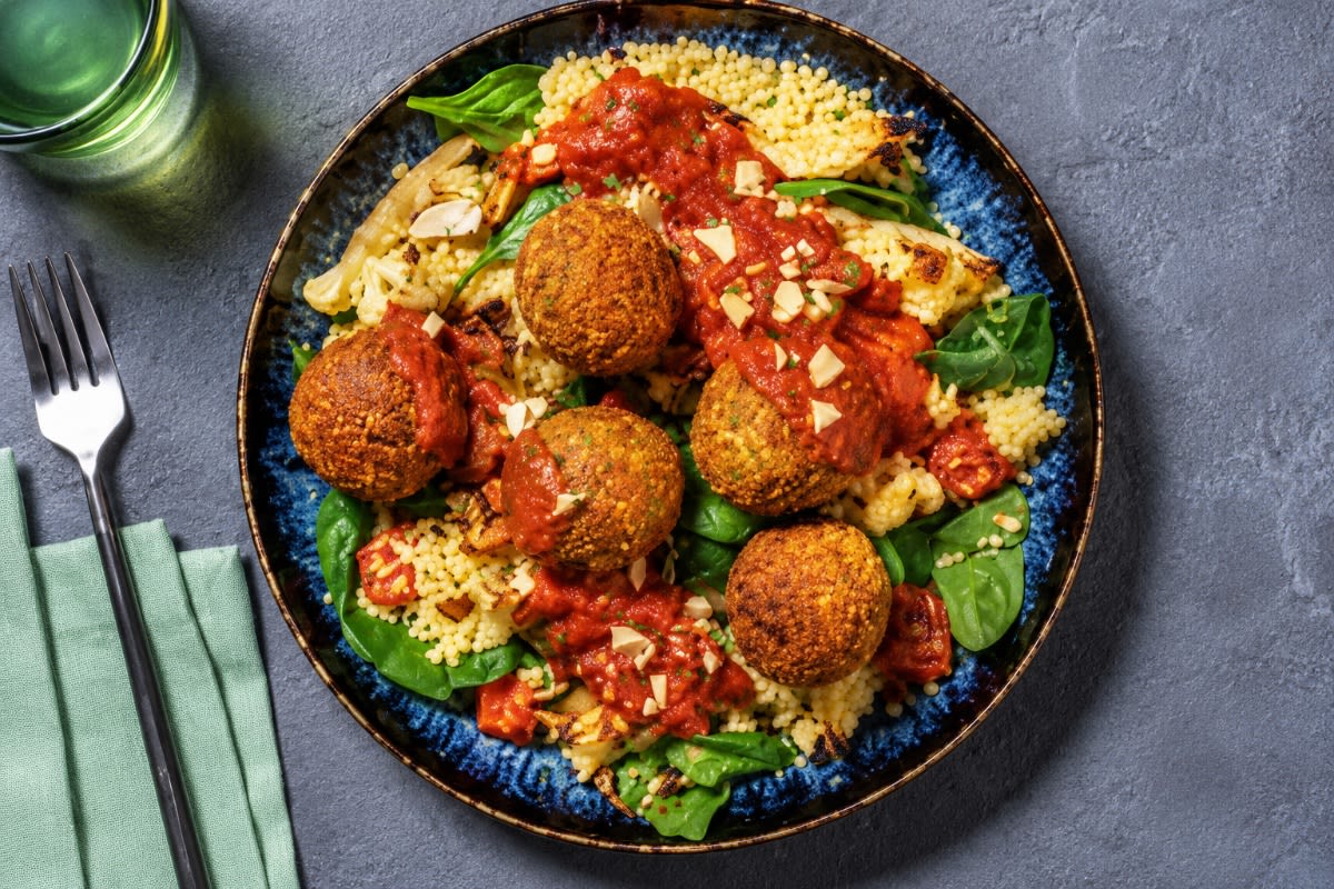 Falafels with Curry Sauce